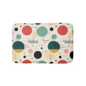 Mid century colorful geometric pattern badmat (Voorkant)