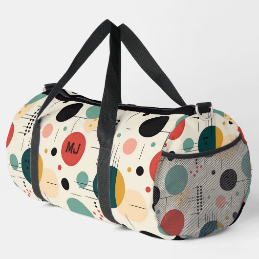 Mid century colorful geometric pattern plunjezak (Rechterhoek)