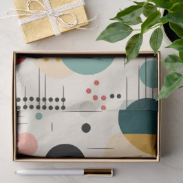 Mid century colorful geometric pattern tissuepapier