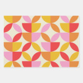 Mid Century Colorful Geometric shapes  Inpakpapier Vel (Voorkant 2)
