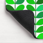 Mid Century Danish Leaves, Emerald and Lime Green Muismat (Hoek)