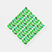 Mid Century Danish Leaves, Emerald and Lime Green Servet (Hoek)