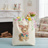 Mid Century  Dapper Konijntje Tote Bag