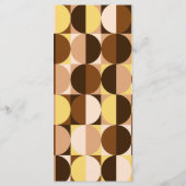  Mid Century Desert Bruiloft Menu (Achterkant)