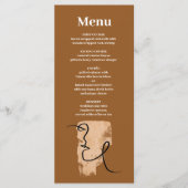  Mid Century Desert Bruiloft Menu (Voorkant)