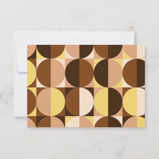  Mid Century Desert Bruiloft RSVP Kaartje (Achterkant)