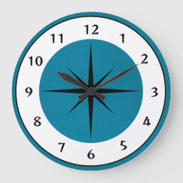 Mid Century Design Clock Grote Klok