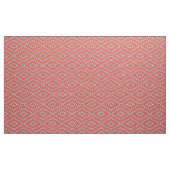 Mid Century Diamond Pattern Coral, zwart en wit Stof (Yard (91,4 cm))