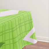 Mid Century Diamonds Starbursts Chartreuse Tafelkleed (Voorbeeld)