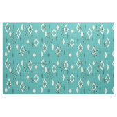 Mid Century Diamonds Starbursts Turquoise Stof (Fat Quarter)