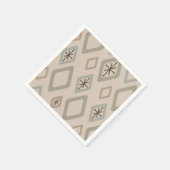 Mid Century Diamonds Zachte Neutralen Servet (Hoek)