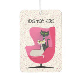 Mid Century Dimensional Look Katten Stoel Roze Sti Luchtverfrisser (Voorkant)