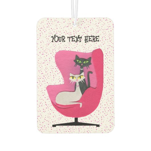 Mid Century Dimensional Look Katten Stoel Roze Sti Luchtverfrisser (Achterkant)