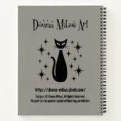 Mid Century Dog with Record Player Notitieboek (Achterkant)