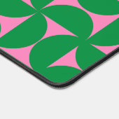 Mid Century Forest Groen & Roze Geometrisch Bureaumat (Hoek)