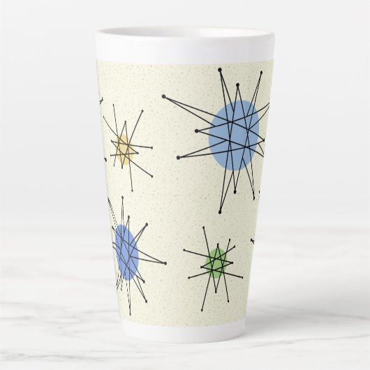 Mid Century Franciscan Starburst 1 Latte Mok (Voorkant)
