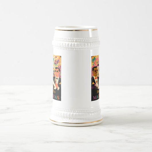 Mid Century Futuristische Mardi Gras Cocktail Part Bierpul (Center)