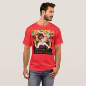 Mid Century Futuristische Mardi Gras Cocktail Part T-shirt (Voorkant volledig)