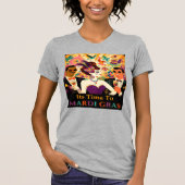 Mid Century Futuristische Mardi Gras Cocktail Part T-shirt (Voorkant)