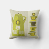 Mid Century geïnspireerd Koffiepot kussen (Achterkant)