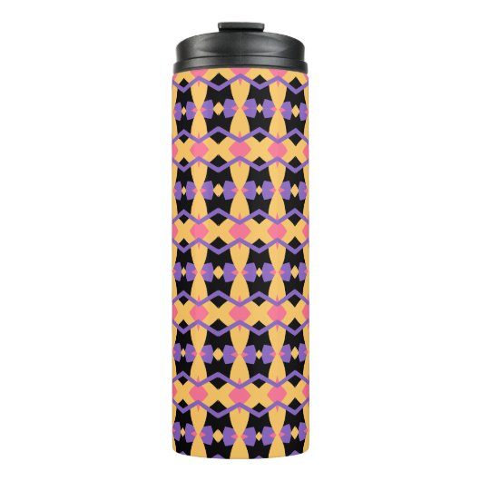 Mid-Century Geïnspireerd Tegel Pattern 2 Thermosbeker (Voorkant)