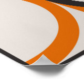 Mid-century geometric abstract pattern with single poster (Hoek)