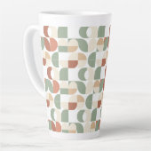 Mid Century Geometric  Latte Mok (Linkerhoek)
