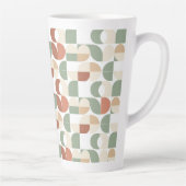 Mid Century Geometric Latte Mok (Rechts)