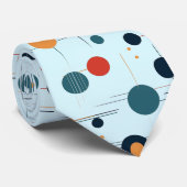 Mid Century Geometric Pattern Neck Tie Stropdas (Opgerold)