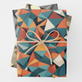 Mid-Century Geometric | Wrapping Paper Sheets Set (In situ)