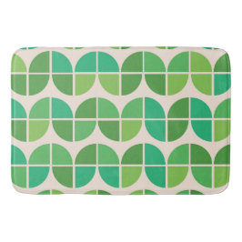 Mid Century geometrische munt limoen groen patroon Badmat