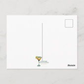 Mid Century Glas in lood 2 Olive Martini Briefkaart (Achterkant)