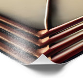 Mid Century Glas in lood 2 Olive Martini Foto Afdruk (Hoek)