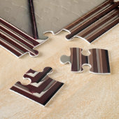 Mid Century Glas in lood 2 Olive Martini Legpuzzel (Zijkant)