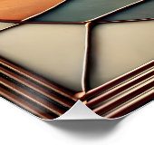 Mid Century Glas in lood 2 Olive Martini Perfect Poster (Hoek)