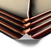 Mid Century Glas in lood 2 Olive Martini Poster (Hoek)