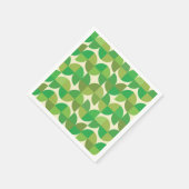 Mid Century Green Geometrisch Abstract patroon Servet (Hoek)
