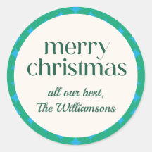 Mid Century Groen Blauw Geometrisch Gepersonalisee