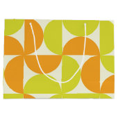 Mid Century Half Circles Orange and Yellow  Groot Cadeauzakje (Achterkant)