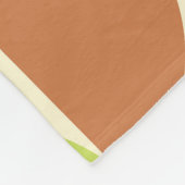 Mid Century Half Circles Sinaasappel bruin groen Fleece Deken (Hoek)