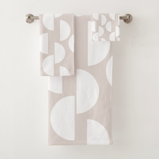Mid Century Half Moon Glam #2 #abstract #geo #art Bad Handdoek (Insitu)