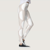 Mid Century Half Moon Glam #2 #abstract #geo #art Leggings (Rechts)