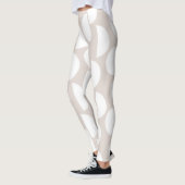 Mid Century Half Moon Glam #2 #abstract #geo #art Leggings (Links)