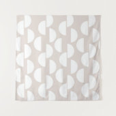 Mid Century Half Moon Glam #2 #abstract #geo #art Wandkleed (Voorkant)
