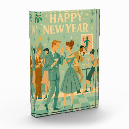 Mid Century Happy New Year The Martini Dance Fotoblokken