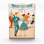 Mid Century Happy New Year The Martini Dance Fotoblokken (Voorkant)