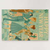 Mid Century Happy New Year The Martini Dance Legpuzzel (Horizontaal)