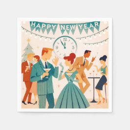 Mid Century Happy New Year The Martini Dance Servet