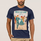 Mid Century Happy New Year The Martini Dance T-shirt (Voorkant)