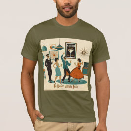 Mid Century Het Is Tijd Voor Een Atomair Martini C T-shirt